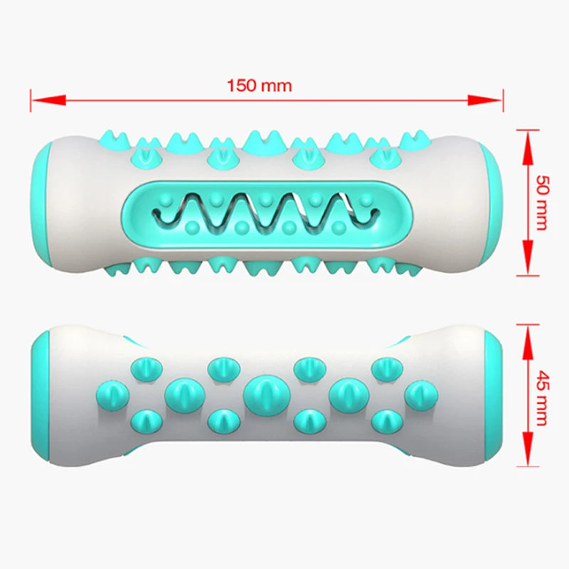 Dog Molar Toothbrush Puppy Safe Molar Stick Cleaning Massager Rubber