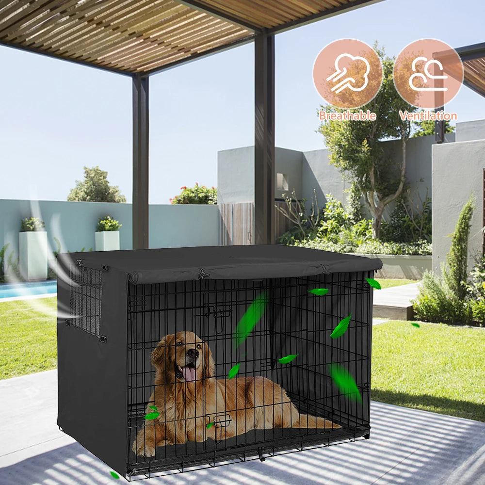 Dustproof and Waterproof Dog Crate Cover