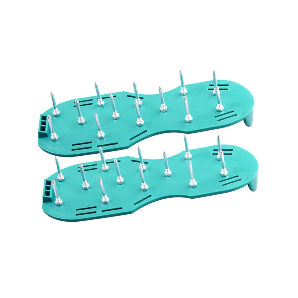 Garden Lawn Aerator Spikes Shoes Cultivator Scarification Nail Tool