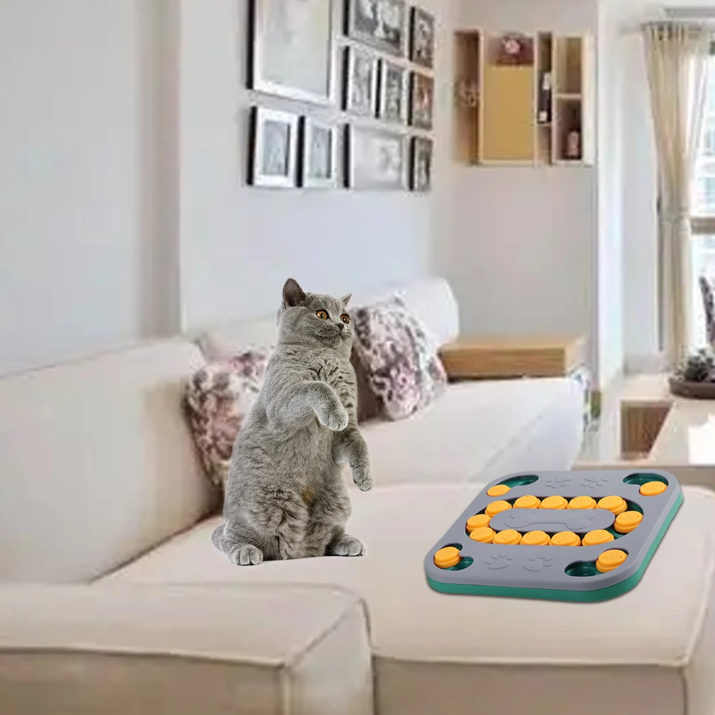 Dog Puzzle Toys Slow Feeder Food Dispenser Interactive Pet Toy For IQ Training