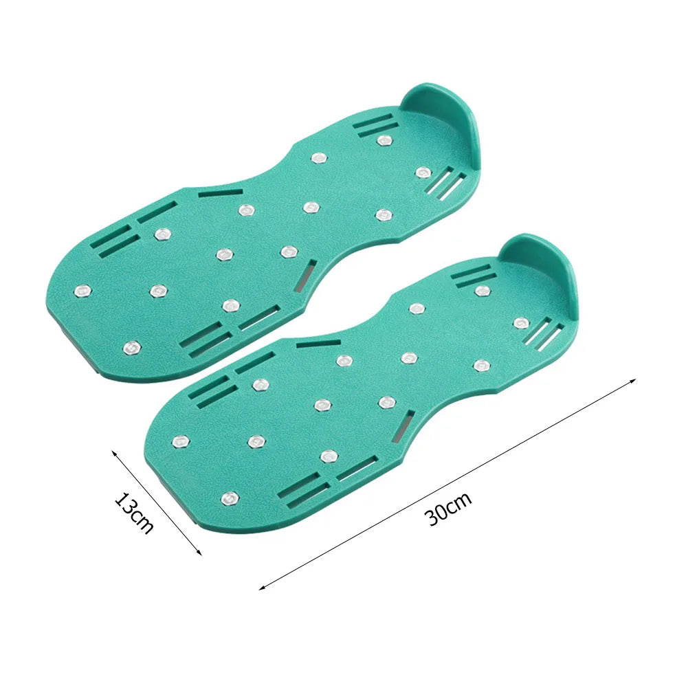 Garden Lawn Aerator Spikes Shoes Cultivator Scarification Nail Tool