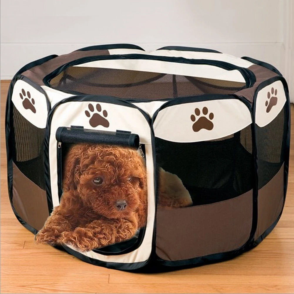 Portable Foldable Pet Dog Tent House For Dogs Playpen Tent Crat Outdoor Waterproof