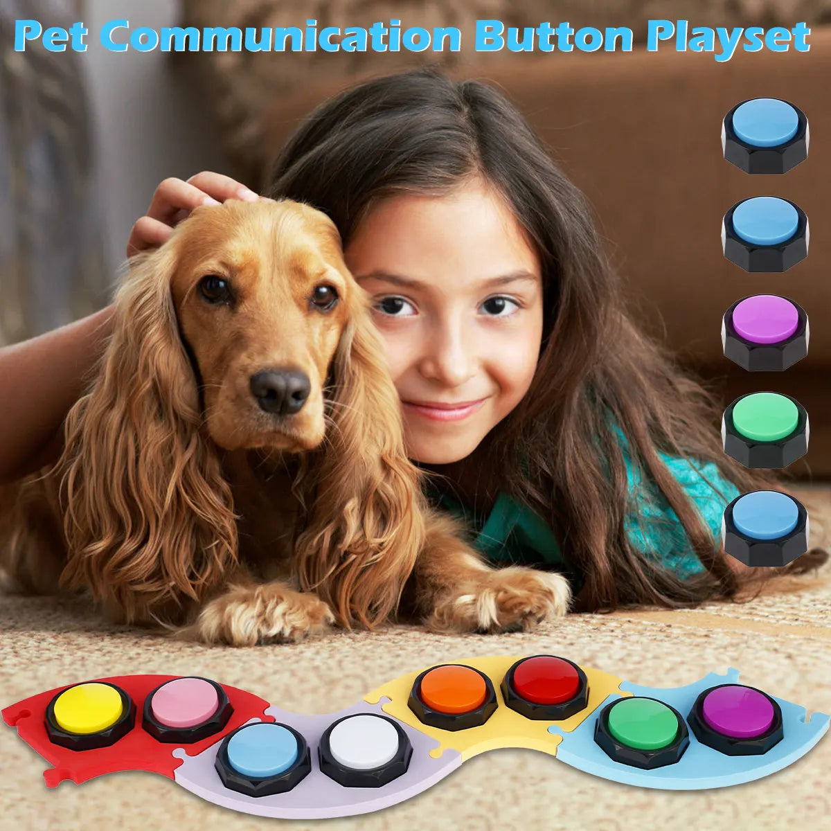 8Pcs Voice Recording Buttons for Communication Training