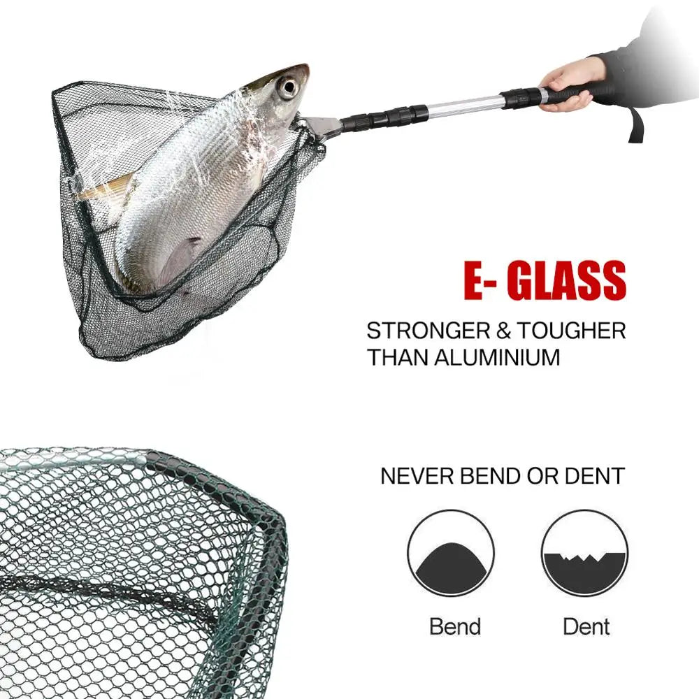 130CM Aluminum Alloy Foldable Fishing Net Telescoping