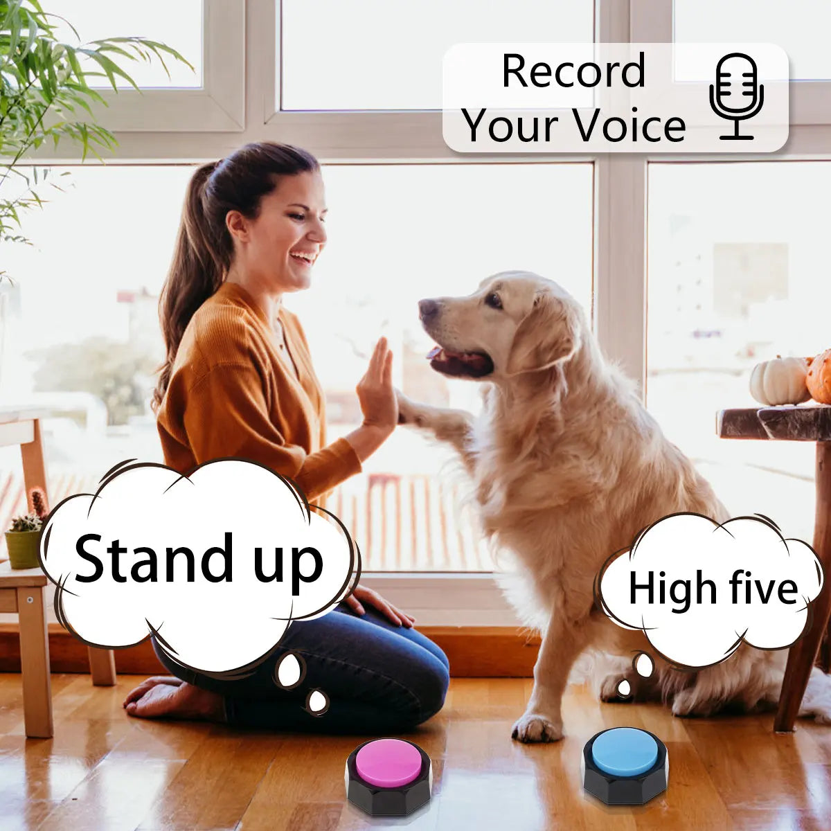 8Pcs Voice Recording Buttons for Communication Training