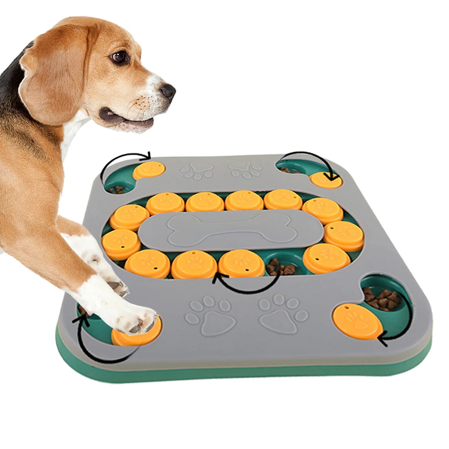 Dog Puzzle Toys Slow Feeder Food Dispenser Interactive Pet Toy For IQ Training