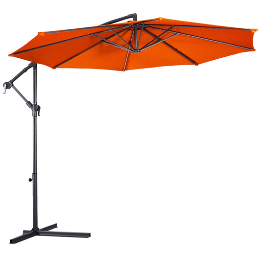 Giantex 10' Hanging Umbrella Patio Sun Shade